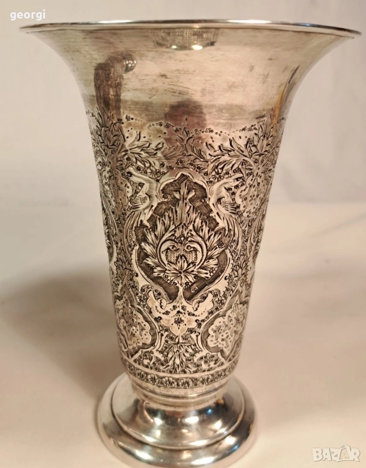 стара сребърна чаша, снимка 1