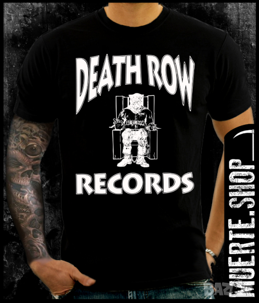 Тениска с щампа DEATHROW RECORDS, снимка 1