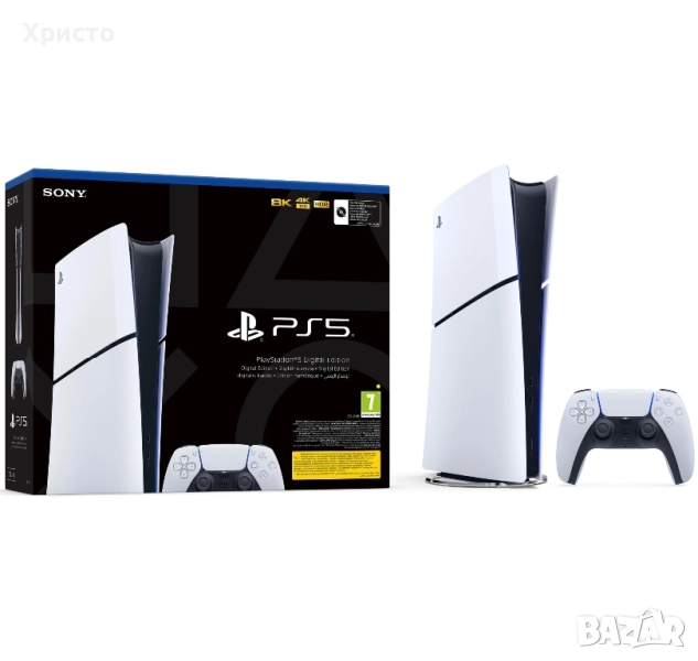 НОВО!!! Конзола PlayStation 5 Digital Edition (PS5) Slim, 1TB SSD , снимка 1