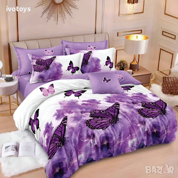 Двулицево спално бельо, 6 части - Модел WS18352, снимка 1