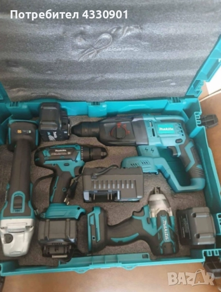 💥 Makita 36V комплект – 4 машини + 3 батерии и зарядно 🔋, снимка 1