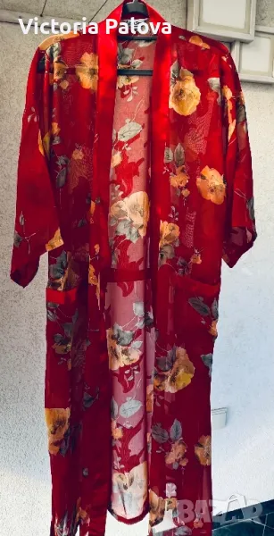 Халат/пеньоар LING SANG коприна и вискоза, снимка 1