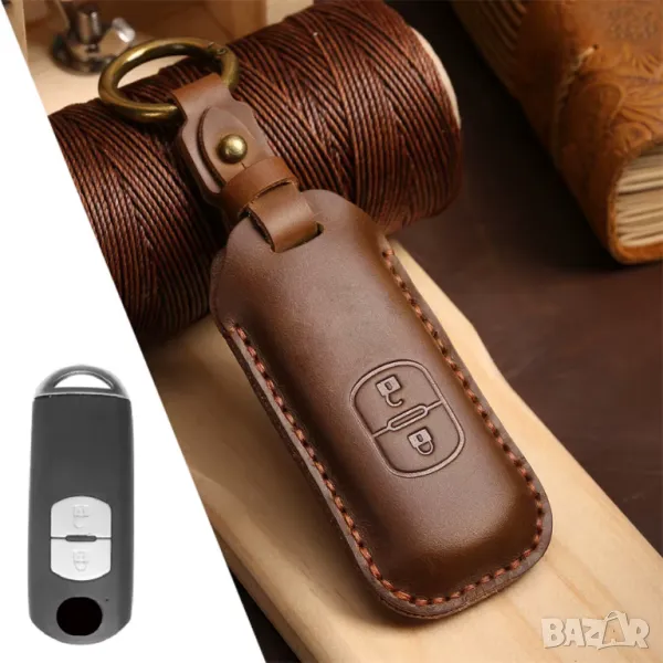 Кожен протектор за ключ за Mazda 2 3 6 Demio CX-5 CX5 CX-3 CX7 CX-9 2015 2016 2017 2018 2019, снимка 1