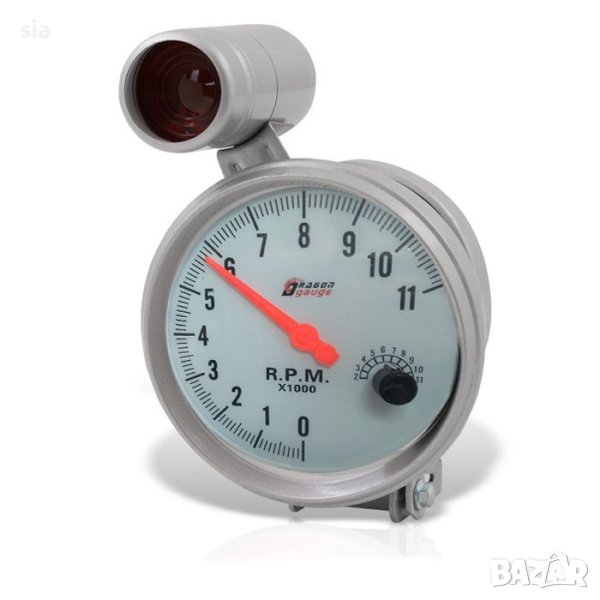 Оборотомер, Бял, 5 инча, снимка 1