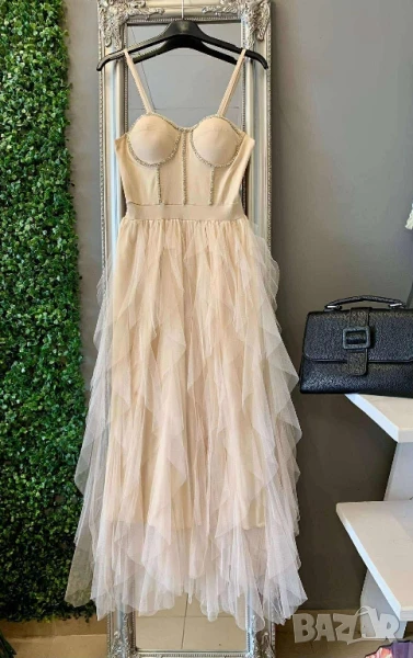 ⭐️NEW⭐️NEW⭐️NEW⭐️

⚜️Великолепна официална рокля с камъни и обемен тюл , снимка 1