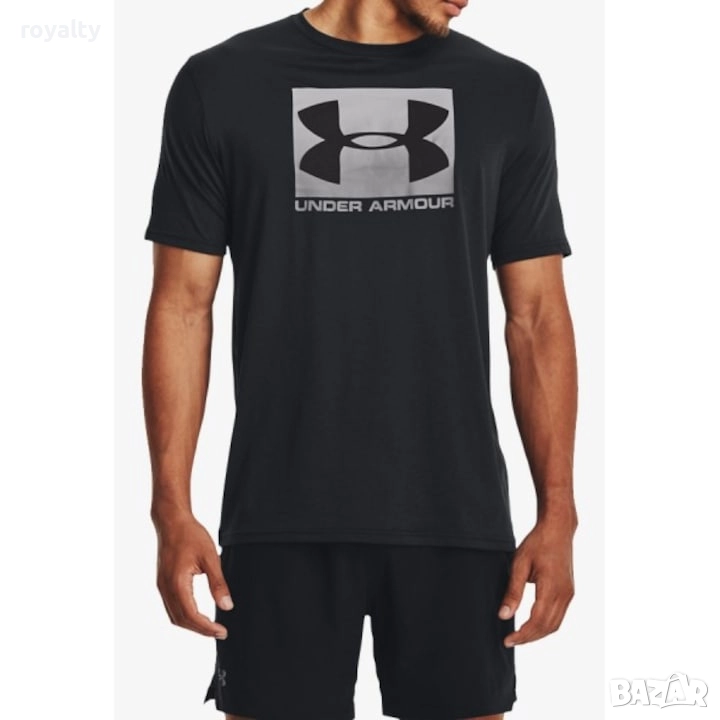 Under Armour Оригинална Мъжка Тениска Boxed Sports, Черен, снимка 1