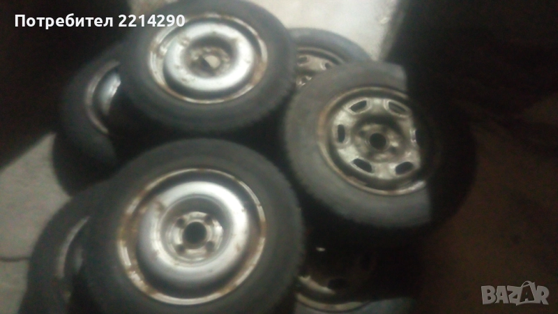 13 железни джанти + зимни гуми за Поло Голф, Джета, снимка 1