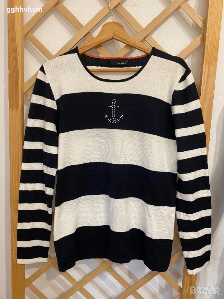 Пуловер с котва, снимка 1