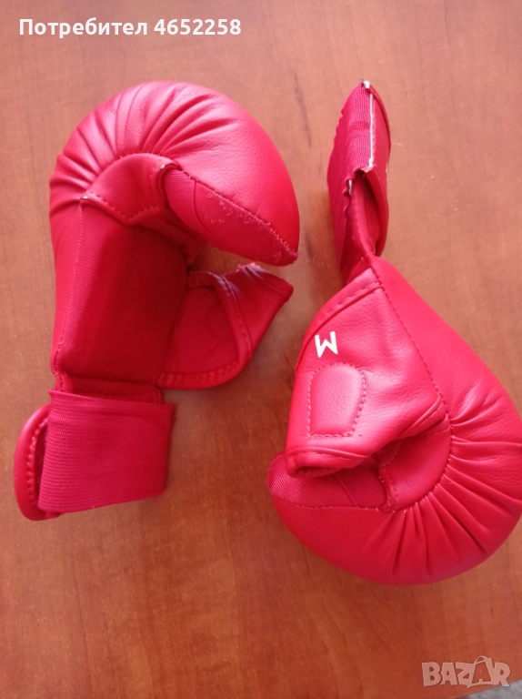 Ръкавици без пръсти за карате, червени, размер М, снимка 1