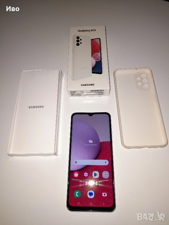 Samsung galaxy A13 128GB ROM 4GB RAM НОВ В КУТИЯ с подарък кейс!!!, снимка 1