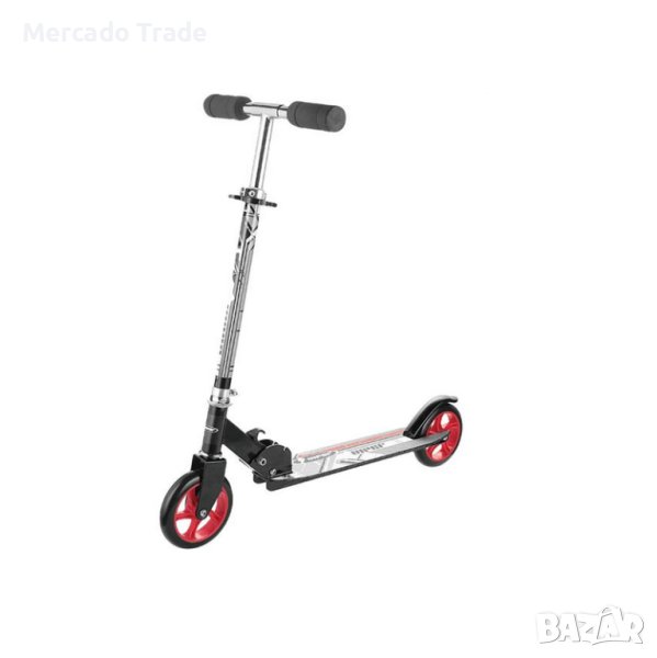 Тротинетка Mercado Trade, Алуминиева, За деца, До 100кг., Черен - Червен, снимка 1