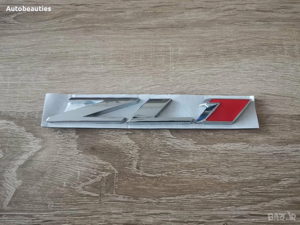 Chevrolet Camaro ZL1 сребриста емблема, снимка 1