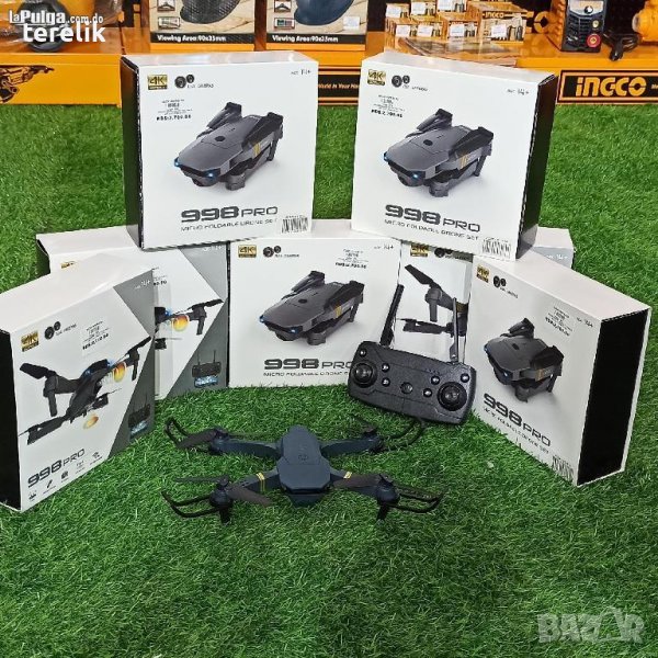 #ХИТ Нов DRON 998, 4K ULTRA HD; WIFI HPV 2.4G, Камера 2MP приложение за телефонна предаване на живо,, снимка 1