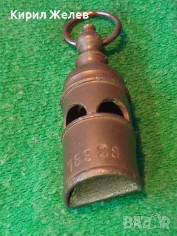 ПРОФЕСИОНАЛНА СТАРИННА ОЛОВНА СПОРТНА СЪДИЙСКА СВИРКА със СЕРИЕН НОМЕР Много РЯДЪК РЕТРО МОДЕЛ 34142, снимка 10 - Антикварни и старинни предмети - 38892429