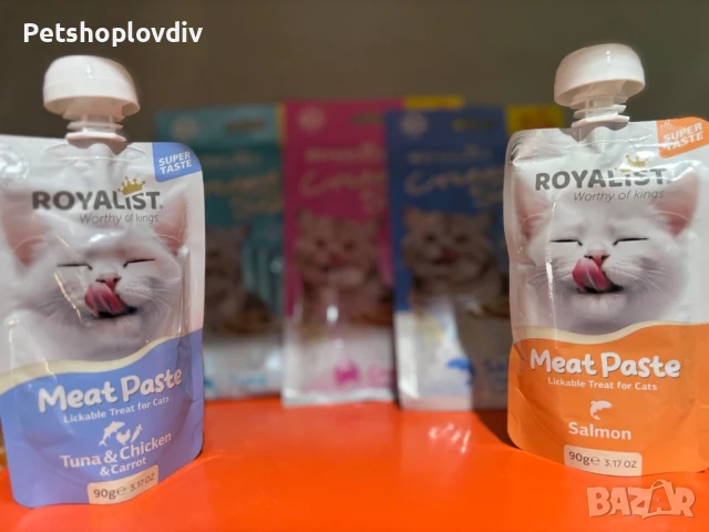 Пастет за котки - Лакомства за отблизване 90г., снимка 1