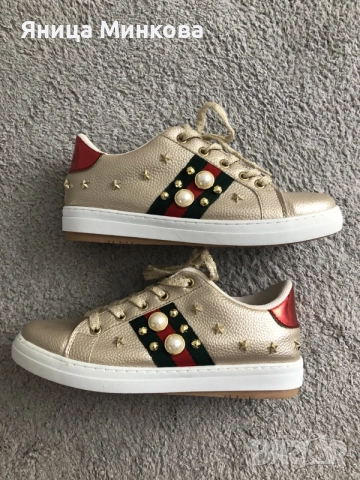 Дамски кецове Gucci- реплика, снимка 4 - Кецове - 56099644