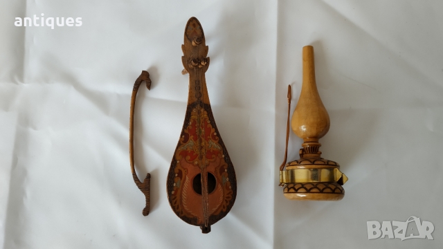 Декорации - дърворезба - Лампа - Български, снимка 3 - Антикварни и старинни предмети - 36071958