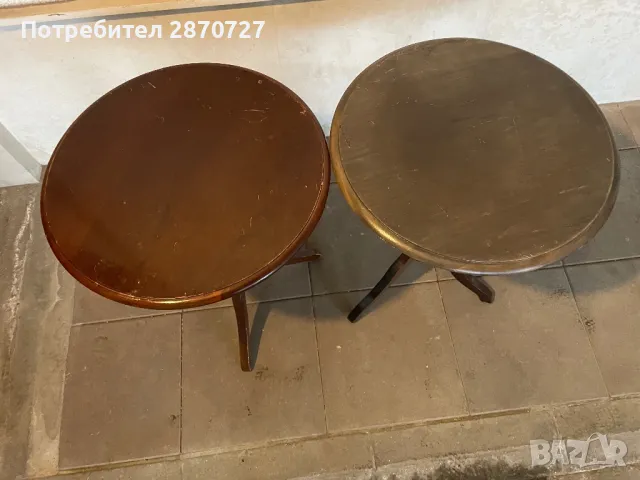 Помощни масички от масивна дървеса Drexel Heritage, снимка 6 - Маси - 39080452