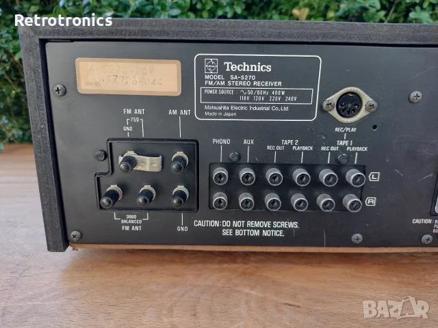  Technics SA-5270 (1977 г.) – Топ състояние, снимка 13 - Ресийвъри, усилватели, смесителни пултове - 56363587