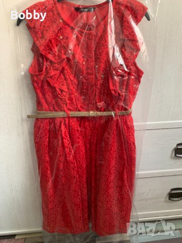 НОВА! Дантелена рокля със златно коланче George 9-10 години, снимка 4 - Детски рокли и поли - 41447827