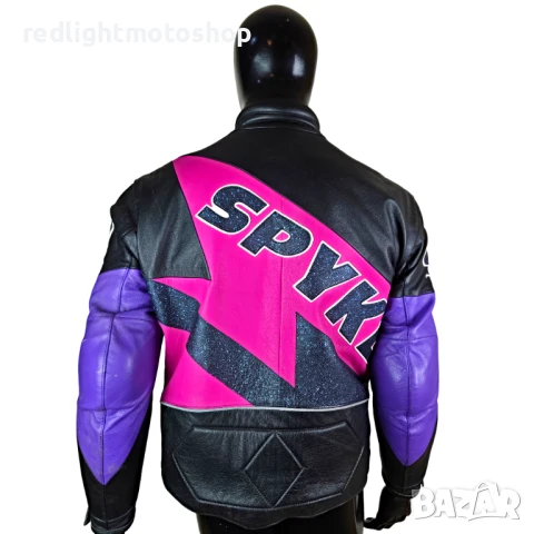 📌 5141 Spyke – Мъжко кожено мото яке | КАТО НОВО – размер 48 – 160 лв., снимка 3 - Аксесоари и консумативи - 50769013