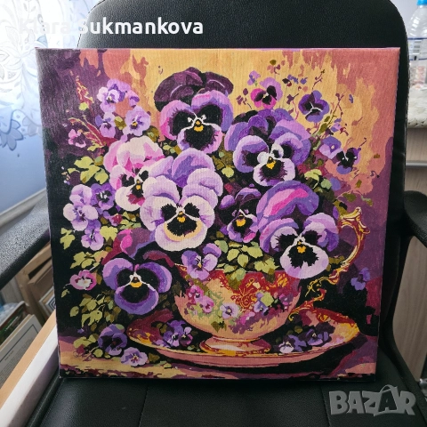 Картина рисувана по номера 