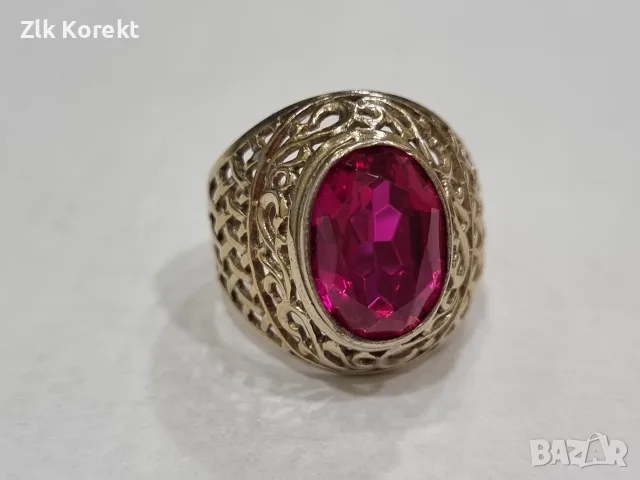 Сребърен пръстен от СССР , снимка 3 - Пръстени - 56271549