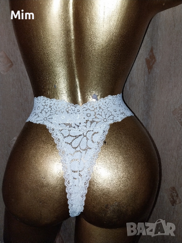  XXL Бяла полупрашка от еластична дантела , снимка 6 - Бельо - 44834005