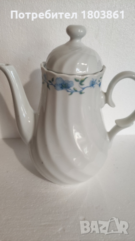 Голяма порцеланова кана на Китка, снимка 4 - Аксесоари за кухня - 44929222
