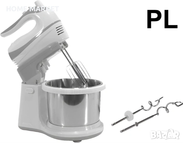 Миксер с купа Dictrolux 500W + 3 Дълбоки Емайлирани Тави Voltz (26, 28 и 30 см)  , снимка 6 - Миксери - 53286815