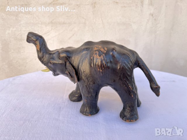 Колекционерски кожен слон №1106, снимка 3 - Антикварни и старинни предмети - 34706786