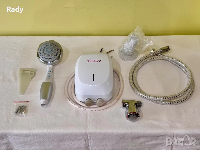 Проточен болер TESY със подвижен душ за баня (7000W) – 2 бр.