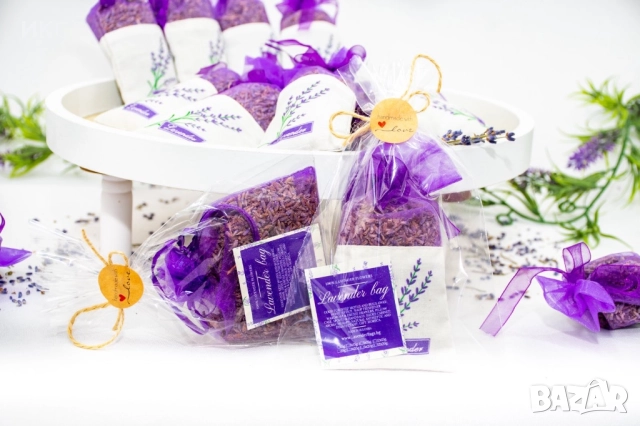 Торбички с лавандула на едро и дребно, персонализиран етикет, България и чужбина, етерични масла, во, снимка 7 - Други - 52730579