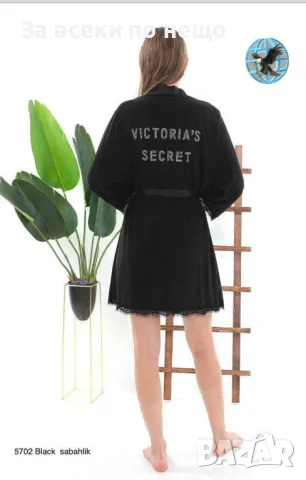 Victoria's Secret Дамски Луксозен Халат Виоктория Сикрет - Налични Различни Цветове Код D1720, снимка 6 - Хавлиени кърпи - 48887700