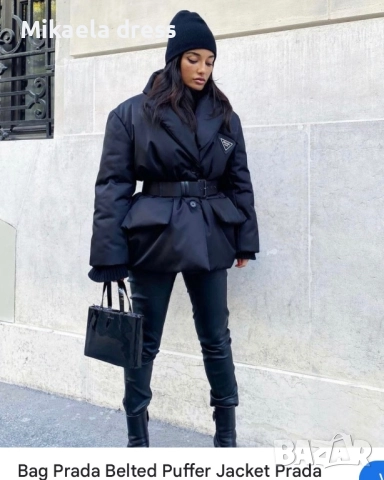 Прекрасно зимно яке от марката Pr с колан. Използвано, цветът му е черен.С,М Л размер