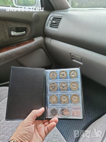 Кожен албум за монети с 10 прозрачни страници с 120 джоба джобове Книга  каталог за колекция на моне, снимка 12 - Нумизматика и бонистика - 41457433
