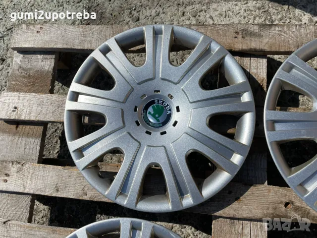 15 цола Тасове SKODA Fabia Octavia 1Z0601147E Оригинал, снимка 4 - Аксесоари и консумативи - 50244437