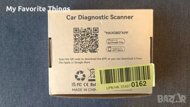 KONNWEI OBD2 Bluetooth диагностичен скенер за автомобил, снимка 2 - Аксесоари и консумативи - 56063906