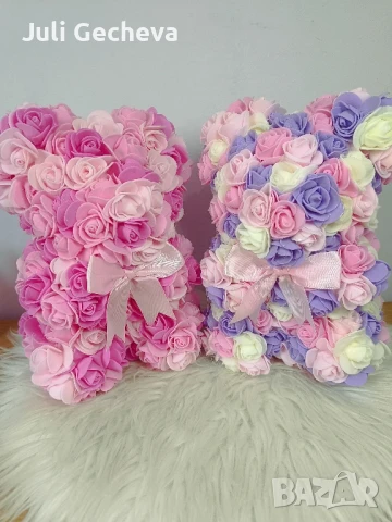 Ръчно изработени мечета от рози , снимка 10 - Ръчно изработени сувенири - 51362922