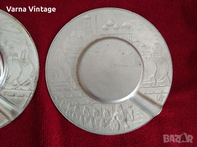  Два вида пепелник "Приказки на Пушкин". 60-70-те години. СССР. цена за двама., снимка 8 - Антикварни и старинни предмети - 51519386