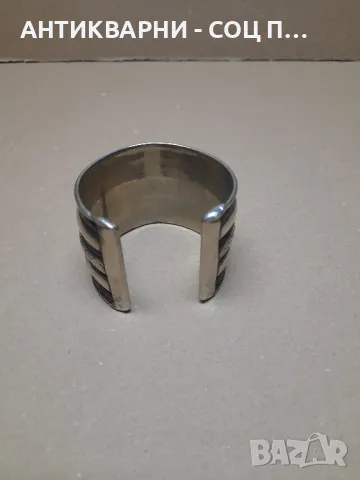 Стара Посребрена Гривна., снимка 3 - Антикварни и старинни предмети - 48021142