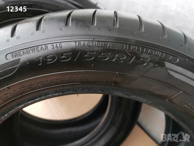 195/55R15 dunlop-№482, снимка 4 - Гуми и джанти - 41971771