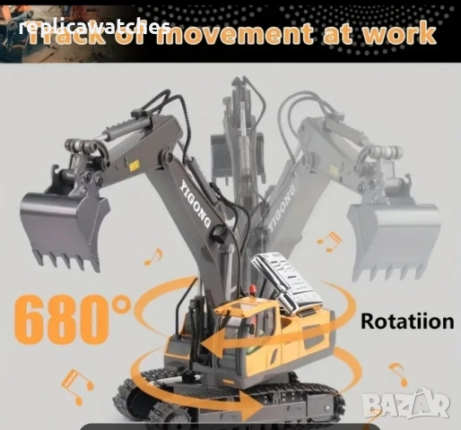 багер с дистанционно, снимка 8 - Електрически играчки - 51469858