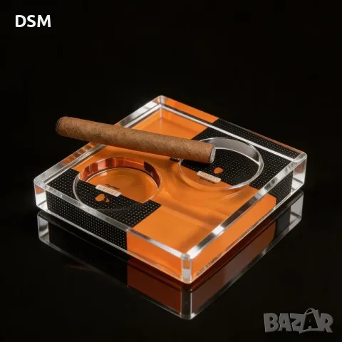 Нов Кристален пепелник за пури COHIBA - за две пури, снимка 2 - Други - 55831009