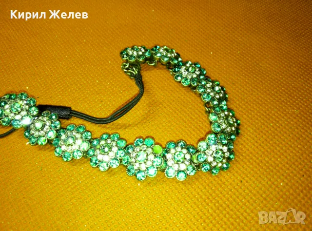 ПРЕКРАСНА БОГАТО УКРАСЕНА ФЛОРАЛНА ОГЪРЛИЦА с ИСКРЯЩИ ФАСЕТИРАНИ РАЗНОЦВЕТНИ КРИСТАЛИ 47362, снимка 7 - Колиета, медальони, синджири - 47307426