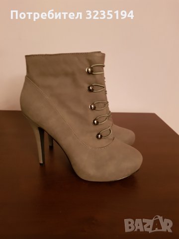 Сиви боти, снимка 3 - Дамски боти - 34848768