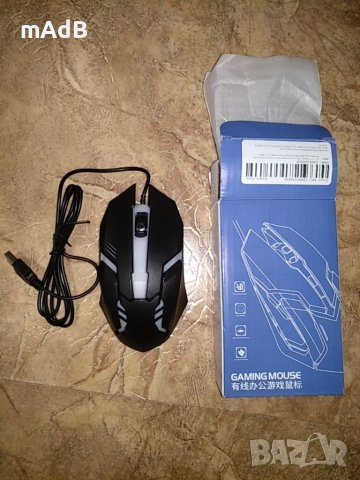 Светеща геймърска мишка, снимка 2 - Клавиатури и мишки - 44416511