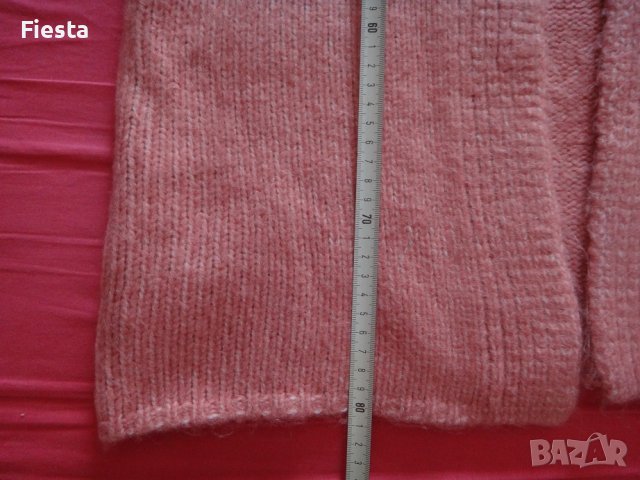 Нова жилетка Mango в бледо розово, плетен пуловер Манго, снимка 14 - Жилетки - 41575608