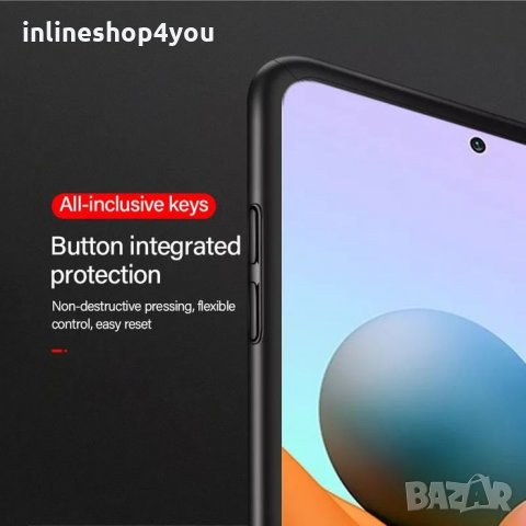 360° Градуса Кейс Мат за Xiaomi Redmi Note 10 / 10S 4G + протектор, снимка 4 - Калъфи, кейсове - 34352988