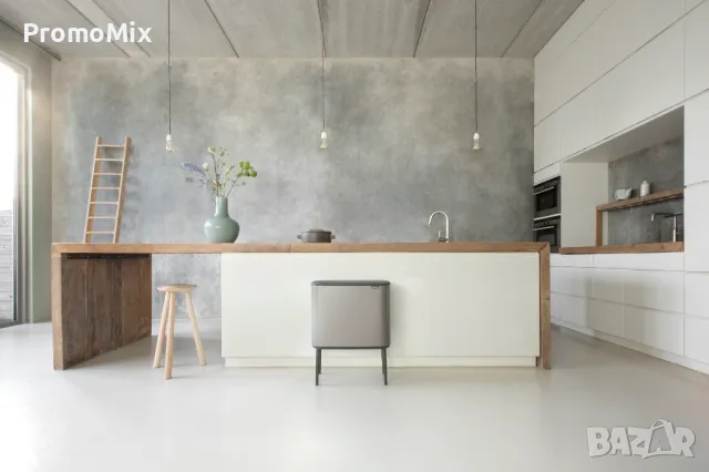 Кош за смет Brabantia Bo Touch 316043 33литра кош за отпадъци разделно събиране 3 отделения